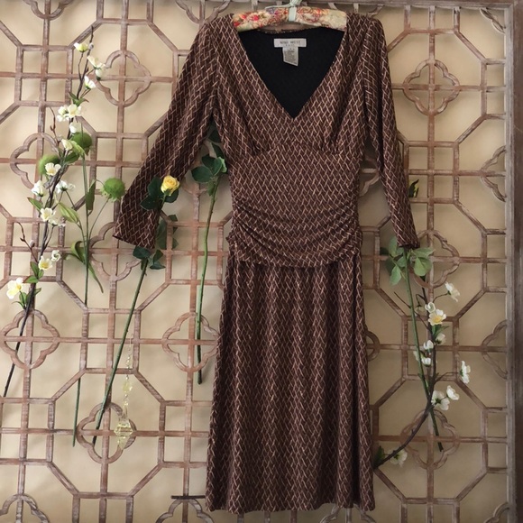 Nine West earthy brown dress - Picture 1 of 5